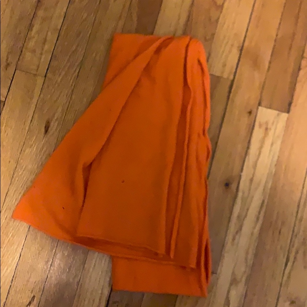 Orange cashmere scarf
